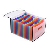 File Folders, A4 Filing Folders with 18 Lines 24 Pages Cover Folder for More Convenient Document Storage (24 Pockets Folder)
