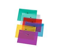 File Folders A4 Plastic Wallets Documents School Office Stationary Paper Filing Pack of 24