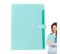File Folders - Bill Organizer - A4 Portable Folder with Coloured Labels and 7 Pockets for Organizing Documents Receipts Bills at Home or Office