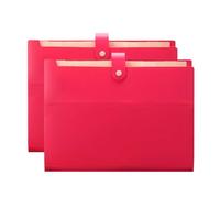 File folders, for documents,Folders 2Pcs A4 Expanding, 13 Pockets Folder with Snap Closure, Accordion Document Organiser/Blue