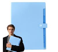 File Folders - Paper Organizer | Portable A4 Size with Colorful Labels and Seven Pockets for School Home Office Invoices Receipts
