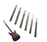 File for Fret Alignment, 6-Piece Tool for Edge Deburring, File for Dressing of the Fret Ends, for Music Students and Musicians for Repairing Bass Instruments in Workshop or Home Stud