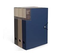 File Holder Organizer 3 Pcs Thickened File Box Large Capacity A4 Folder with Rope Buckle Information Organizer for Office, School, Hospitals Expansion Pocket(Multi-Colored)