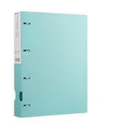 File Holder Organizer A4 Binder D-Type Punch Folder Office Storage File Ring Test Paper Data 4 Hole Learning Supplies Expansion Pocket(Blue)