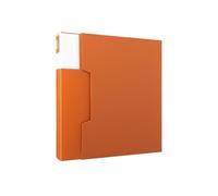 File Holder Organizer Multi-Layer A4 Folder 80 Pages Information Book with Transparent Inserts Office Supplies Sheet Music Expansion Pocket(Orange)