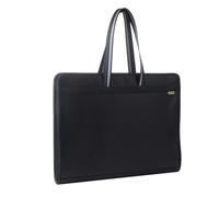 File Jacket A3 Folder Large Capacity Multilayer Handbag Art Package Oxford Cloth Handle Zipper Storage Bag Expanding File Folder(Black)