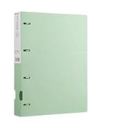 File Jacket A4 Binder D-Type Punch Folder Office Storage File Ring Test Paper Data 4 Hole Learning Supplies Expanding File Folder(Green)