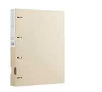 File Jacket A4 Binder D-Type Punch Folder Office Storage File Ring Test Paper Data 4 Hole Learning Supplies Expanding File Folder(Khaki)