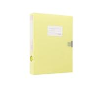 File Jacket A4 File Archive Box 55mm Large Capacity Contract Folder Office Supplies Data Storage Expanding File Folder(Yellow)
