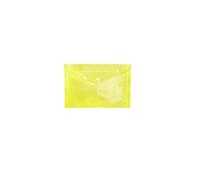File Jacket Transparent Colorful Plastic A5 Folders File Bag Document Hold Bags Paper Storage Expanding File Folder(Yellow)