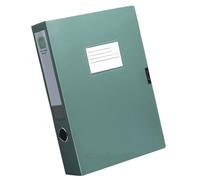 File Organiser with Clear Label Window Waterproof Document Storage Box for School 23.2x31.6x3.5cm Sturdy File Classification Box