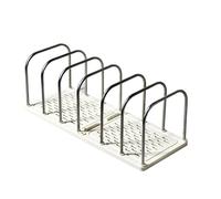 File Organisers, Metal Wire, Bookend, Magazine Rack, 6 Sections, Desk Bookshelf, Multifunctional Desk Bookend, 37 x 145 x 135 mm, Desk File Organisers