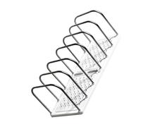 File Organisers, Metal Wire, Bookend, Magazine Rack, 6 Sections, Desk Bookshelf, Multifunctional Desk Bookend, 37 x 145 x 135 mm, Desk File Organisers