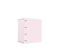 File Organizer 5 Pcs A4 Perforated Folder PP Four-Hole Loose-Leaf Information File Organizer for School, Office Office Supplies(Pink)