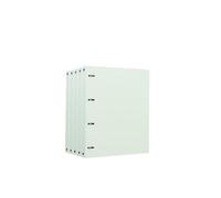 File Organizer 5 Pcs A4 Perforated Folder PP Four-Hole Loose-Leaf Information File Organizer for School, Office Office Supplies(Green)