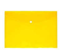 File Organizer 5pc A4 Clear Document Bag Paper File Folder Stationery School Office Letter Envelope Translucent Case P P6 Candy Colors Folders Paperwork(Yellow)