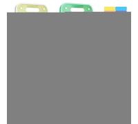 File Organizer, A4 Document Folder, 4 Pieces Pp Material Expandable Pockets Waterproof Lightweight Portable Multipurpose, File Folder Set for School Student Teacher, 14.69 x 9.53 Inches