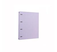 File Organizer A4 Perforated Folder PP Four-Hole Loose-Leaf Information File Organizer for School, Office Office Supplies(Purple)