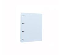 File Organizer A4 Perforated Folder PP Four-Hole Loose-Leaf Information File Organizer for School, Office Office Supplies(Blue)
