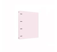 File Organizer A4 Perforated Folder PP Four-Hole Loose-Leaf Information File Organizer for School, Office Office Supplies(Pink)