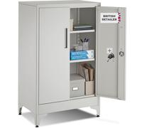 File Organizer Filing Cabinet Adjustable Magnetic Closure Steel Storage Shelves