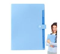 File Organizer - Fireproof Document Bag | File Folders | Paper Organizer | A4 Size Portable Multifunction Storage Supplies with Color Labels and 7 Pocket