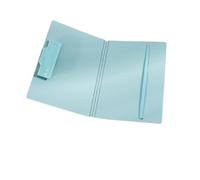 File Organizer with Elastic Band 1pc Waterproof PP A5 Clipboard Folder