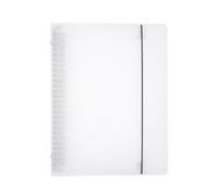 File Organizer with Elastic Band A5/A6/A4/B5 Folder Shell Detachable Transparent Ring
