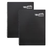 FILE PLUS DO Music Sheet holder A4 30 pockets 60 pages No need to take out paper for writing in (Black 2 per set)