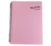 FILE PLUS DO Music Sheet holder A4 30 pockets 60 pages No need to take out paper for writing in … (Pink)
