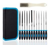 File Set, Diamond File Egg with Cleaning Brush, 150 mm Mini Flat File Half Round File Round File Triangular File Key Files for Workshop, DIY DIY, 3D Printing (13 Piezas)