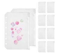 File Sheets for Binder - Filing and Storage of Documents - Insert Pockets for 6 Ring Binder - for Cards Project Reports Photographs Tax Documents Homework