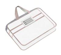 File Storage Bag, Mesh Zip Bag with Carry Handle | Travel Document Folder, for Travel, Office, Work, Home, Students, Exams, Teachers, School, Classroom
