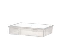 File Storage Container - A4 Stackable File Storage Bin | File Organization for Important Documents | Certificate Storage Box | Durable Storage for Office, Home, and Filing Needs