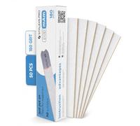 File White Disposable papmAm for Straight Nail File Staleks Pro Expert 22, 100/150/180/240 grit (50 pcs) New (180 grit)