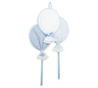 Filet - Birth Bow Balloons with Aida Cloth Insert to be Embroidered - Blue