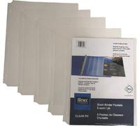 Filexec Binder Pocket, 3-Hole Punched, Letter Size,Clear (6 Packs of 5) (50106-30204)