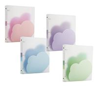 Filexec Products Cloud, Ring Binder, 1", Pack of 4 (50493-6457)