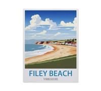 Filey Beach Yorkshire,Vintage Metal Sign Kitchen Bathroom Office Bar Coffee Garage Cave Home Living Wall Decor(30x40cm)12x16 inch-P46