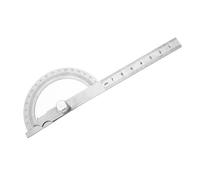 FILFEEL 0-180 Degree Stainless Steel Protractor Goniometer Angle Finder Ruler 15cm Measurement Tool for Crafts and Engineering (80 * 120mm)