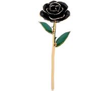 FILFEEL 24K Gold Rose, Dipped Flower Gift for Her Made of Fresh Rose, Last Forever Mother's/Thanksgiving/Christmas/Valentine's/Birthdays Party/Graduations/Weddings (Black#2)