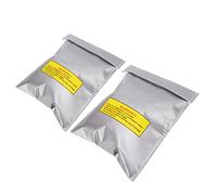 FILFEEL 2Pcs Fireproof Lipo Battery Safe Storage Bags with Charging Holes, Explosion-Proof & Design for Secure Battery Handling