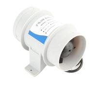 FILFEEL 3 Inch 12V Silent Inline Blower High Efficiency Five Fan for Marine Bilge Air Circulation in Yachts Boats ABS Material 445g