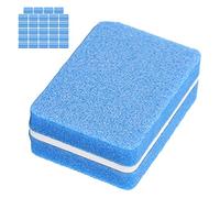 FILFEEL 30pcs Nail Buffer Block, Professional Salon Portable Nail Buffing Sanding Block for Manicure Pedicure, with High Density Sponge Core for Gel Acrylic False Nails (Green) (Blue)