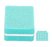 FILFEEL 30pcs Nail Buffer Block, Professional Salon Portable Nail Buffing Sanding Block for Manicure Pedicure, with High Density Sponge Core for Gel Acrylic False Nails (Green) (Green)