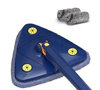 FILFEEL 360° Rotatable Triangular Mop with Handle - Lazily Floors, and Cars Effortlessly