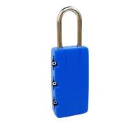 FILFEEL 4 Digit Combination Padlock Outdoor Security Lock Zinc Alloy Luggage Lock Travel Suitcase Backpack Locker Drawer Universal Portable Secure Easy to Set Your Own No Keys Needed (Blue)