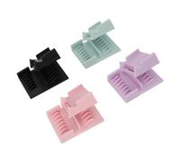 FILFEEL 4pcs Comb Applicator Bottle with Clear Scale Easy Squeeze Design Hair Coloring Brush Bottle for Dye Application Oil Applicator for Brush with Measurement Marking