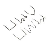 FILFEEL 500pcs Car Bumpers Plastic Welding Staples, Strong Shock Rust Proof Metal Staples for Quick Repair, with Pre Cut Waves Staple for Implant Nail Hole Repairing Tin (0.6mm W Shape)