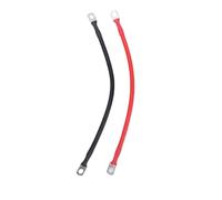 FILFEEL 6AWG Battery Cables Set - 18 Inch Red & Inverter Cables with 0.31 Inch Tinned Copper Lugs for Solar RV Marine Boat Motorcycle 200°C Heat